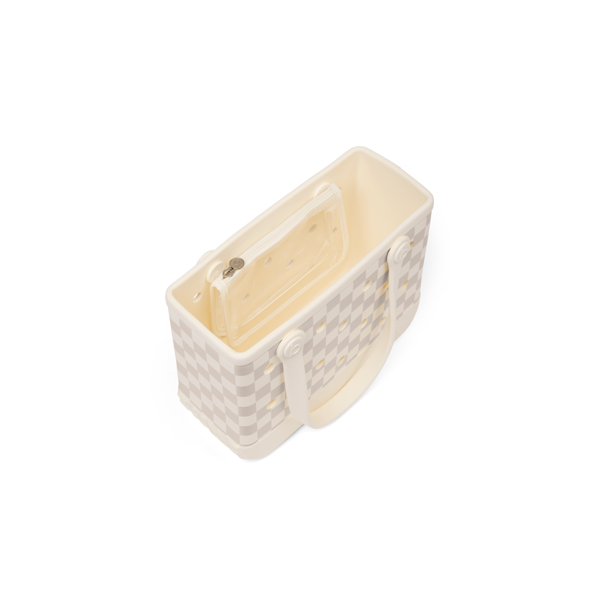 Bitty Bag - Checkered Coconut/Mushroom