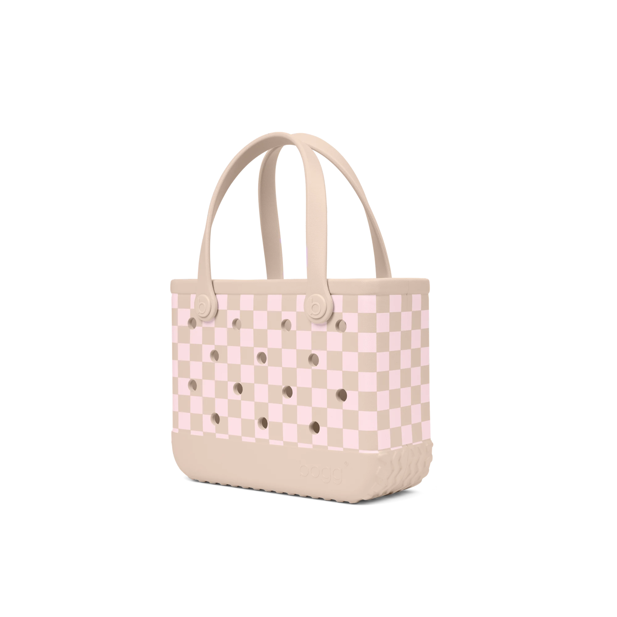 Bitty Bag - Checkered Linen/ Pink Marshmallow