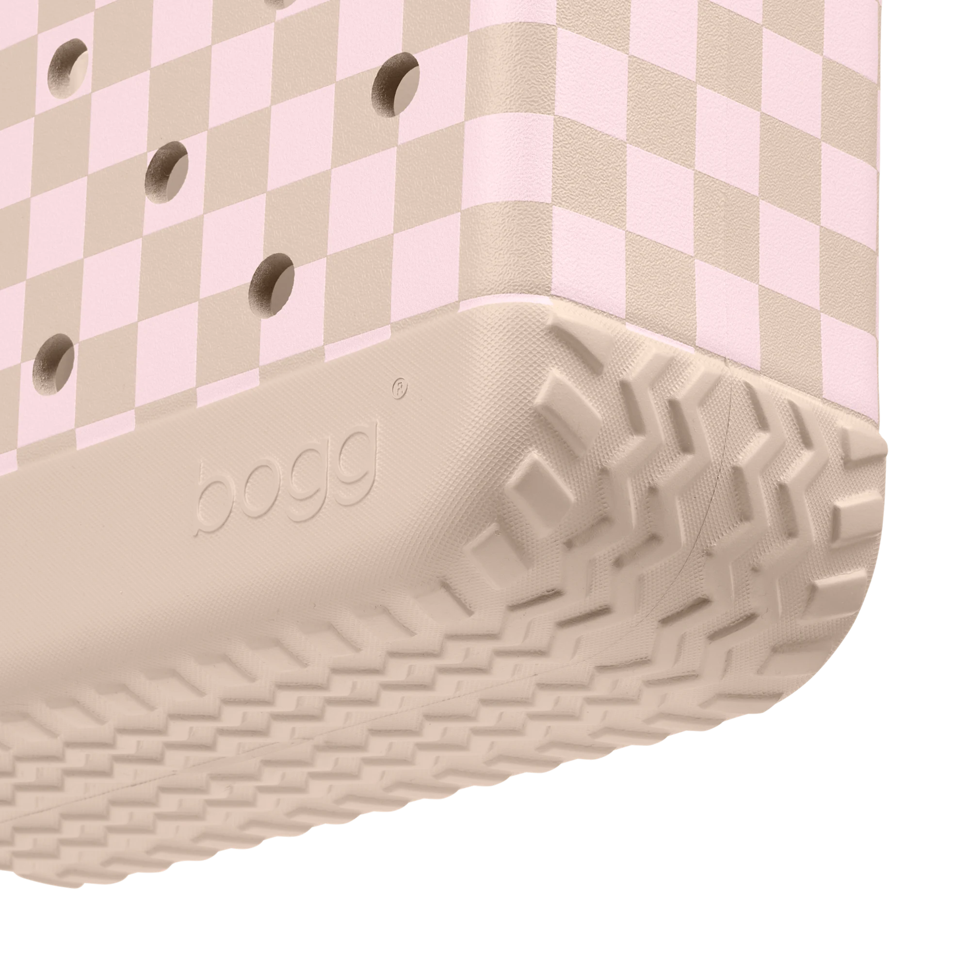 Bitty Bag - Checkered Linen/ Pink Marshmallow