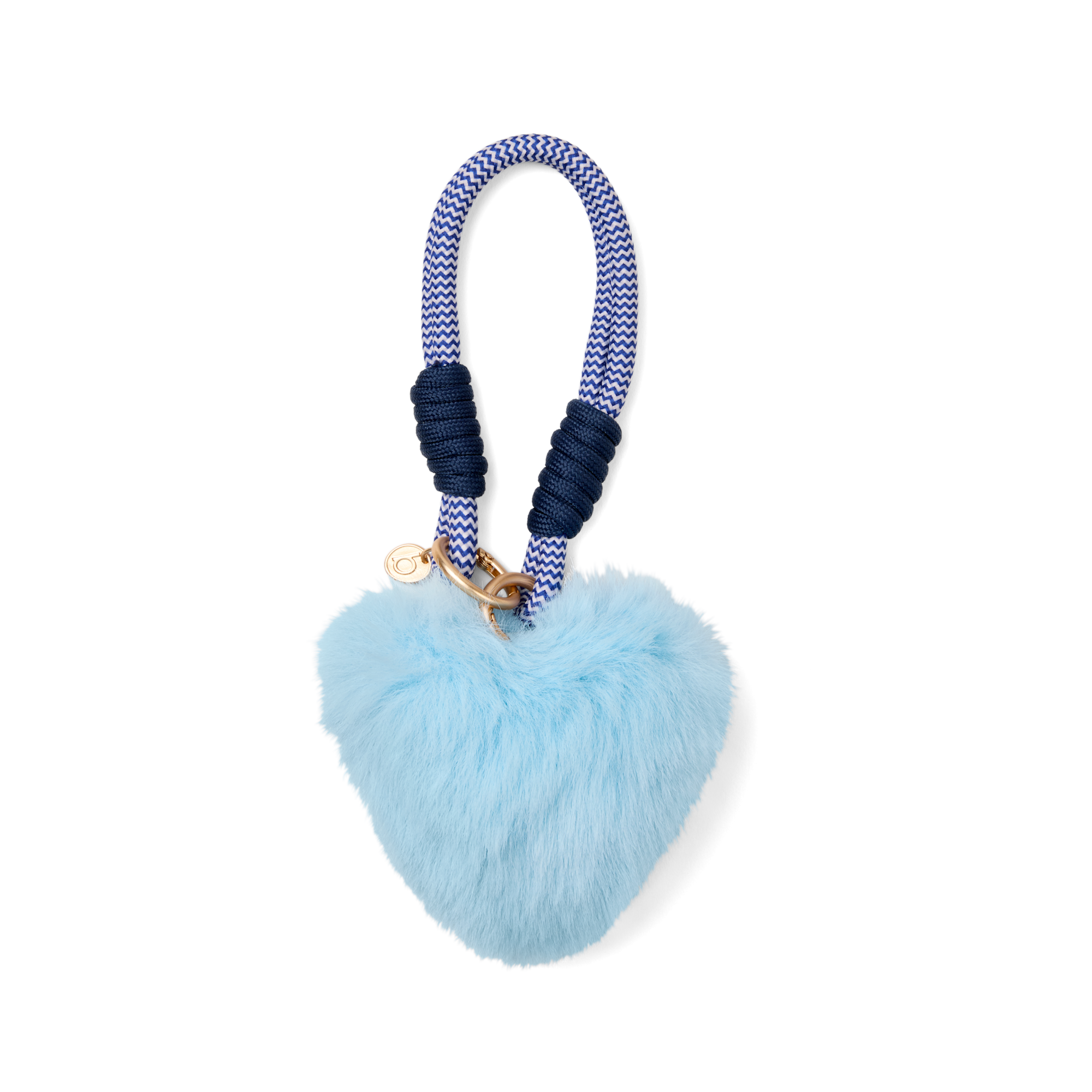 Charmed- Blue Heart Pouf