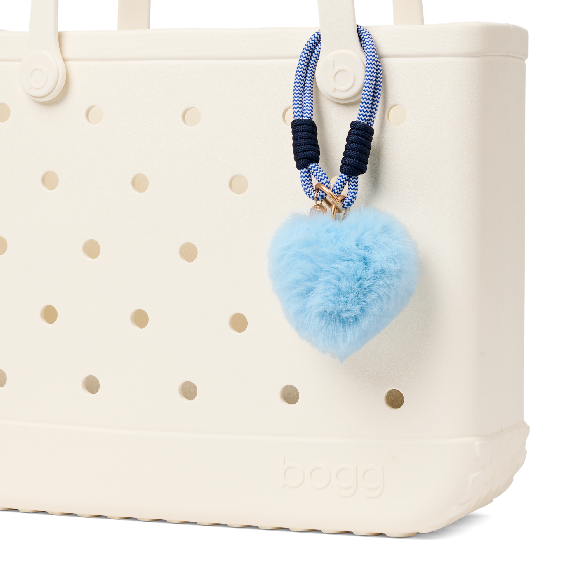 Charmed- Blue Heart Pouf