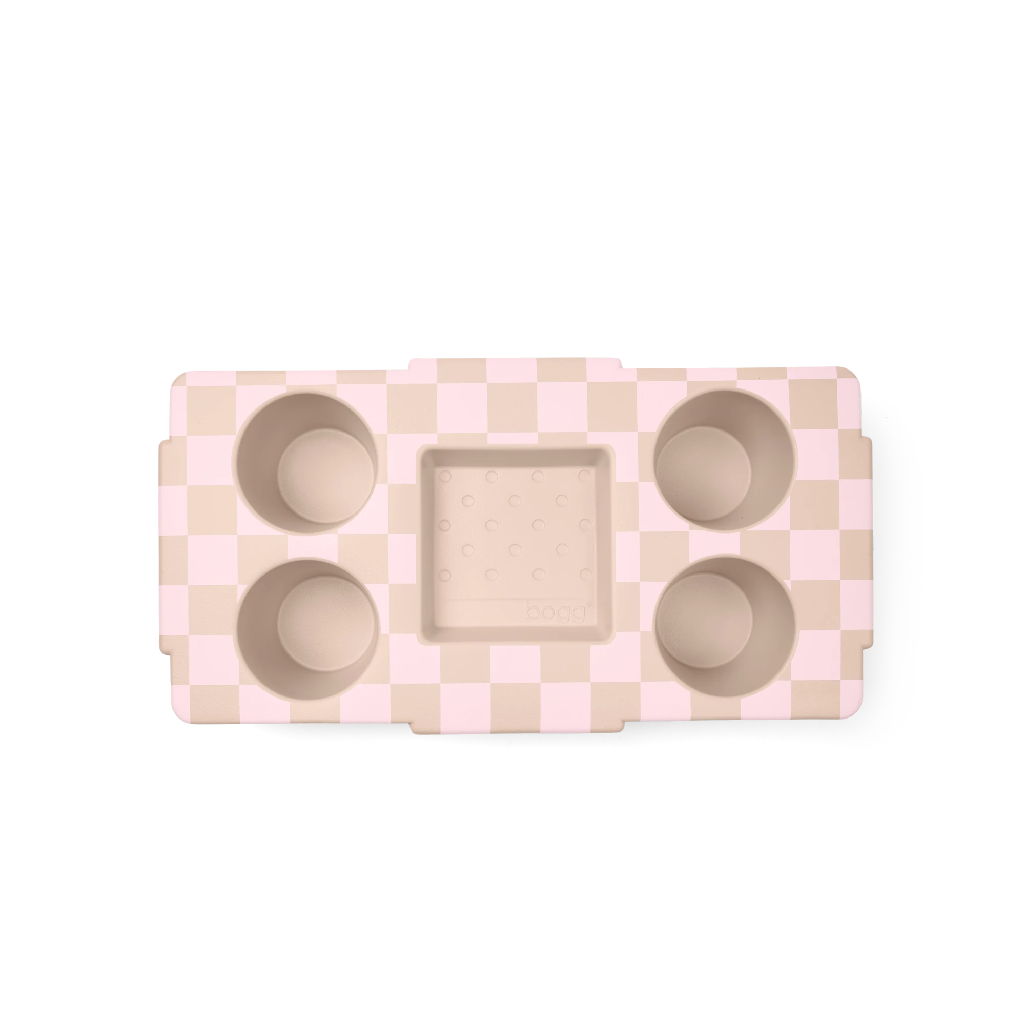 Top o' the to Ya - Checkered Linen/ Pink Marshmallow